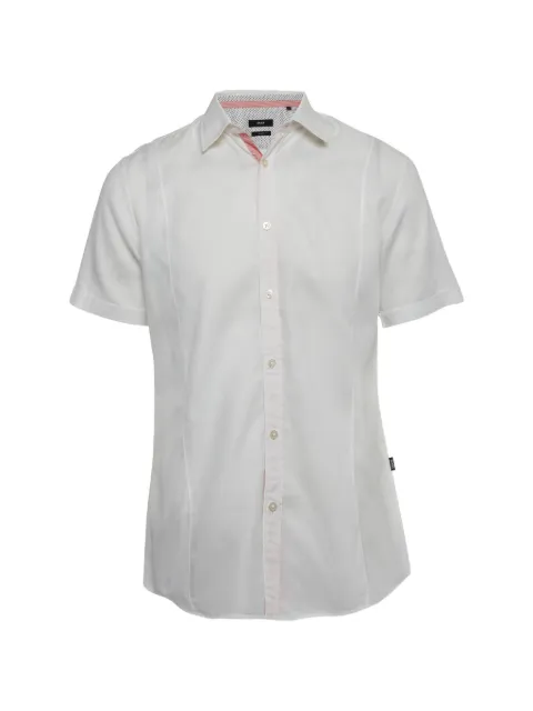 BOSS slim-fit short-sleeve shirt Neutrals 1329226