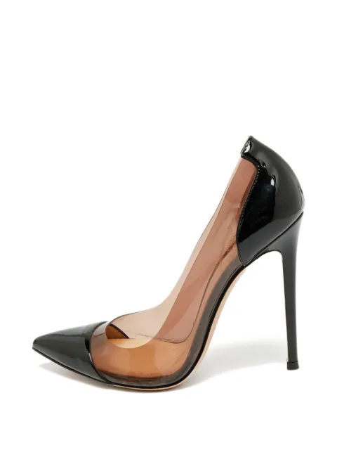 Gianvito Rossi Plexi patent-leather pumps White 1326762