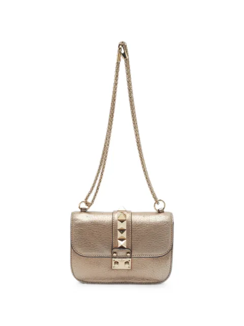 Valentino Garavani Pre-Owned Glam Lock mini cross body bag Gold 1352994