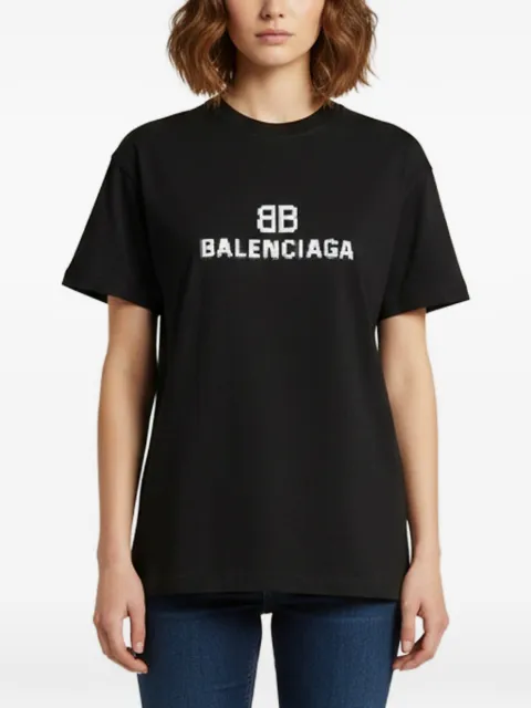Balenciaga Pre-Owned logo-print T-shirt Black 1360103