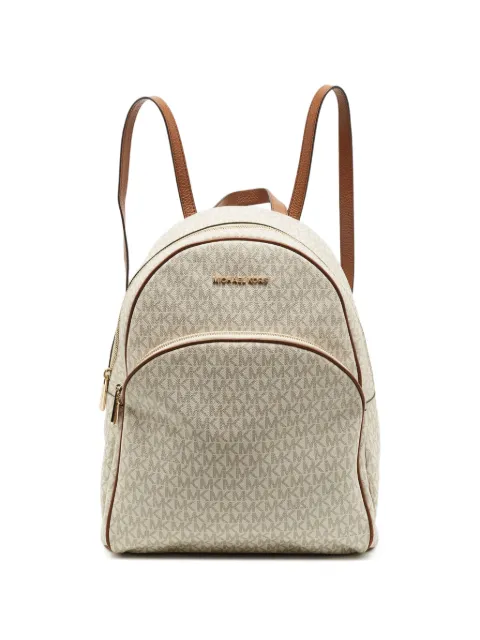 Michael Kors Vintage large Abbey monogram-print backpack White 1339894