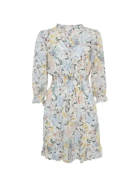 Maje floral-print ruffled mini dress White 1275831