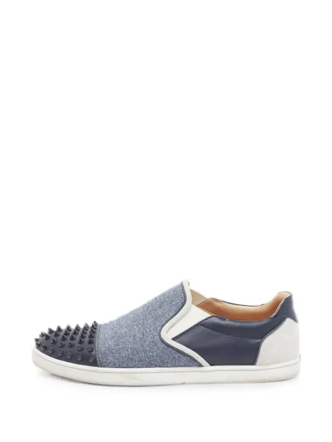 Christian Louboutin Pre-Owned Spikes low-top sneakers Blue 1335892