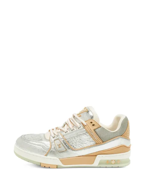 Louis Vuitton Pre-Owned monogram leather sneakers Silver 1308479