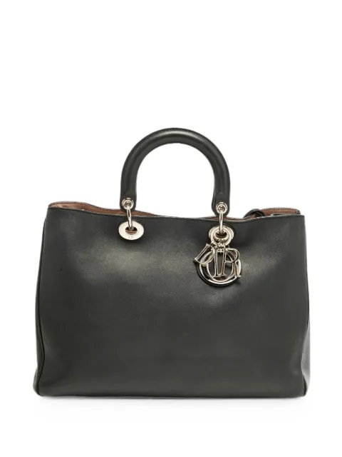Christian Dior Pre-Owned Diorissimo leather tote bag Black 1316151
