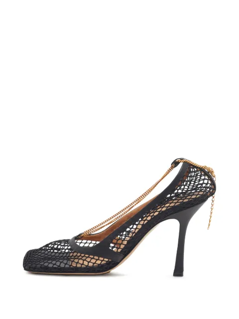 Bottega Veneta Pre-Owned Stretch mesh pumps Black 1275033