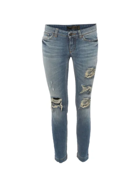 Dolce & Gabbana Pre-Owned distressed ripped jeans Blue 1316133