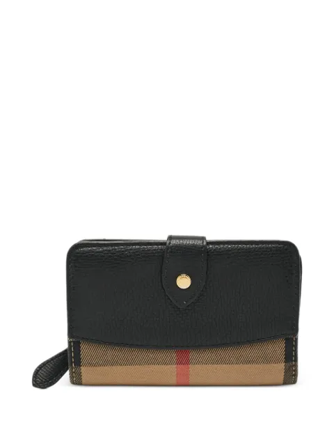 Burberry Pre-Owned Finsbury House Check-print wallet Black 1302266