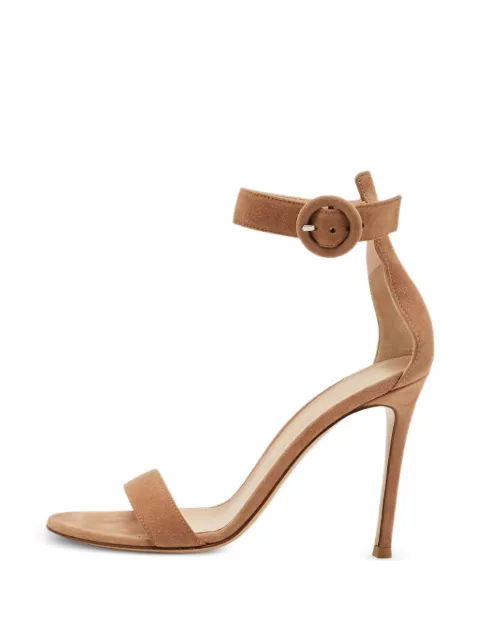 Gianvito Rossi Portofino ankle-strap heeled sandals Neutrals 1296990