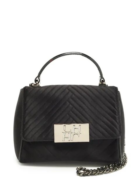 Carolina Herrera Vintage logo-detail quilted tote bag Black 1300633