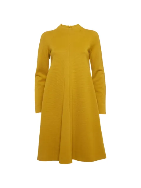 Missoni Pre-Owned raglan-sleeve A-line mini dress Yellow 1309207
