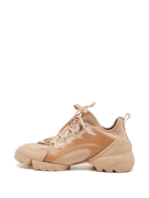 Christian Dior Pre-Owned D-Connect panelled sneakers Neutrals 1335873