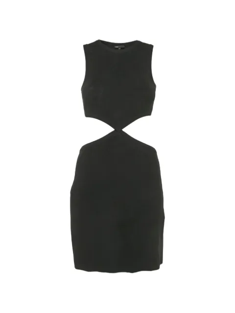 Maje rib-knit open-waist mini dress Black 1277178