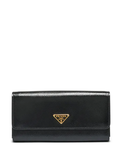 Prada Pre-Owned patent leather wallet Black 1333933