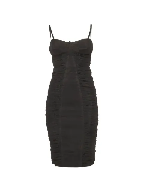 DSQUARED2 ruched midi dress Black 1309122