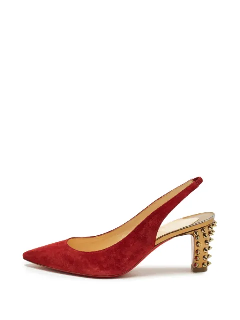 Christian Louboutin Pre-Owned Spike slingback pumps Red 1290061