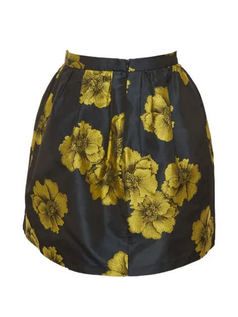 Etro Pre-Owned floral-jacquard mini skirt Blue 1309216
