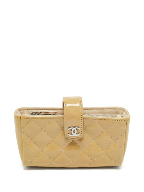 CHANEL Pre-Owned quilted O-Phone holder Neutrals 1276934