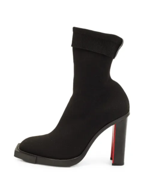 Alexander McQueen Pre-Owned stretch-fabric ankle boots Black 1290510