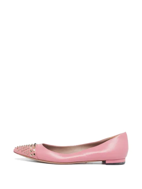 Gucci Pre-Owned Coline studded leather ballet flats Pink 1295646
