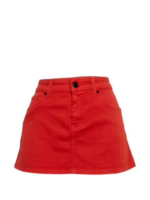 Gucci Pre-Owned mini logo-appliqué skirt Orange 1320554