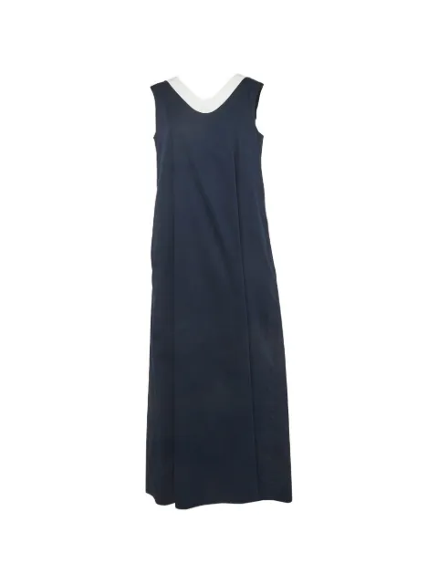 Max Mara sleeveless cotton maxi dress Blue 1283963