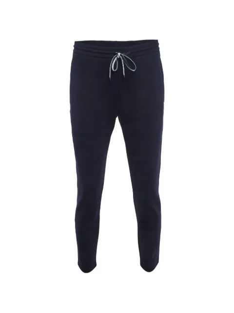 Emporio Armani Pre-Owned double jersey track pants Blue 1347415