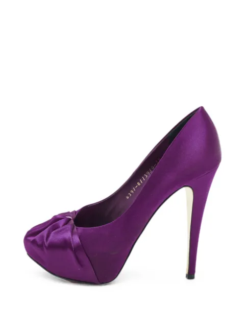 Gina Clair Hoodie platform pumps Purple 1293194