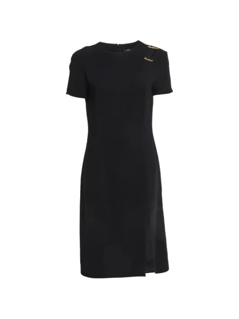 Versace Pre-Owned safety-pin midi dress Black 1334613