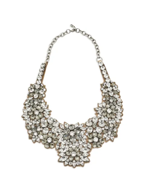 Valentino Garavani Pre-Owned crystal-embellished necklace Silver 1278969