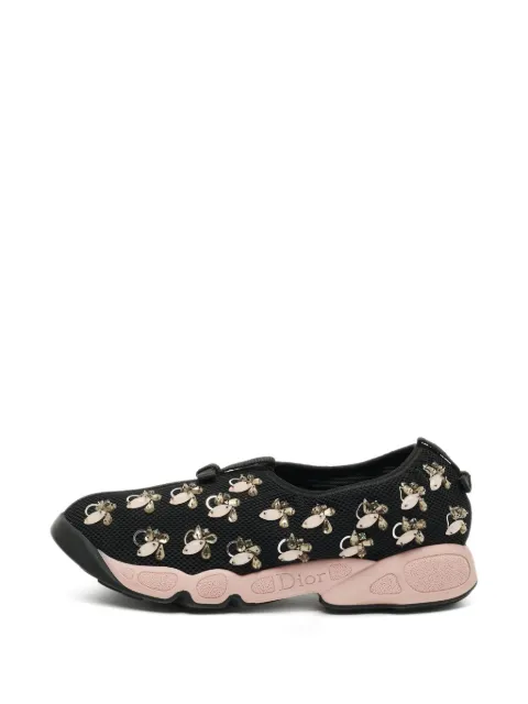 Christian Dior Pre-Owned Fusion embellished sneakers Black 1313677