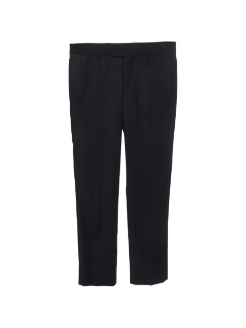 Emporio Armani Pre-Owned wool-blend tailored trousers Black 1340536