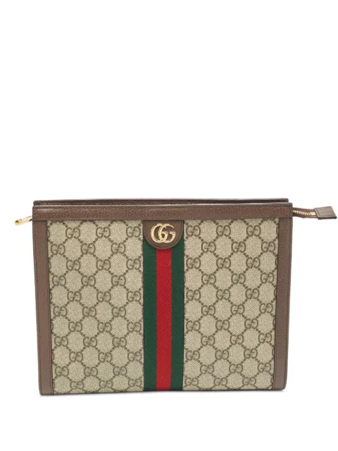Gucci Pre-Owned Ophidia GG Supreme pouch Neutrals 1358844