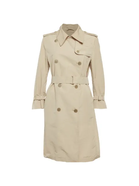 Max Mara double-breasted belted trench coat Neutrals 1308488