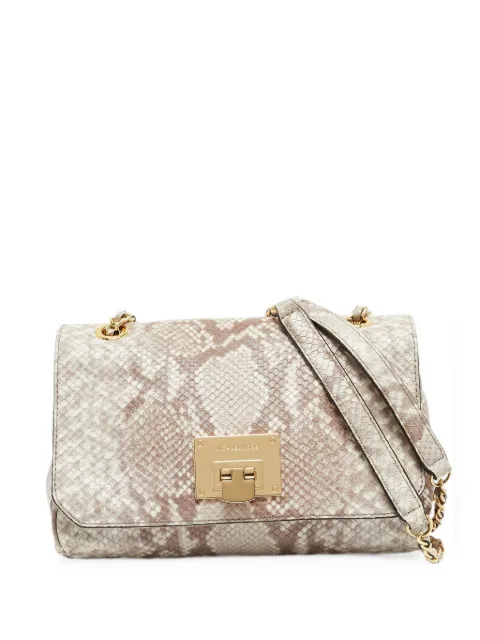 Michael Kors Vintage Vivianne python-embossed shoulder bag White 1354034