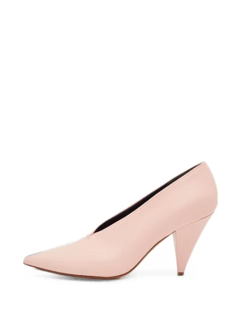 Celine Pre-Owned V-neck pointed-toe pumps Pink 1330327