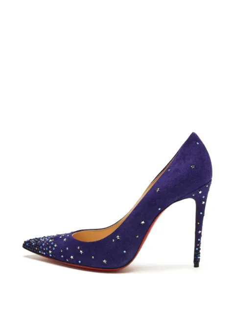 Christian Louboutin Pre-Owned Gravitanita crystal-embellished heeled pumps Purple 1315292