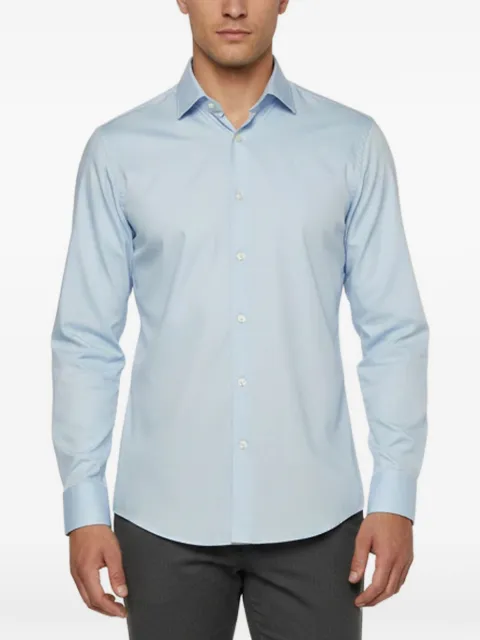 BOSS slim-fit poplin shirt Blue 1360168