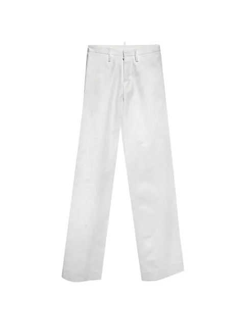 DSQUARED2 belt-loops high-rise jeans White 1308395