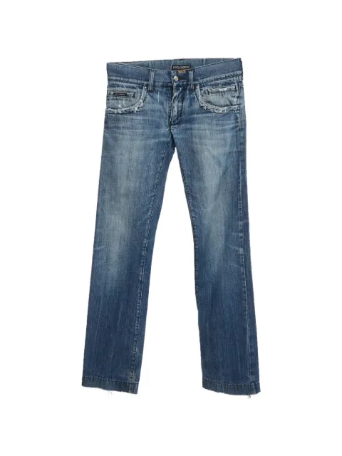 Dolce & Gabbana Pre-Owned distressed slim-fit jeans Blue 1323450