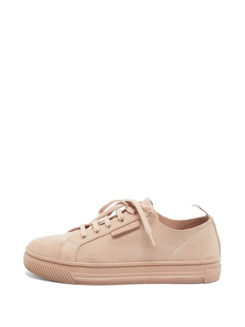 Gianvito Rossi lace-up fastening suede sneakers Neutrals 1328623