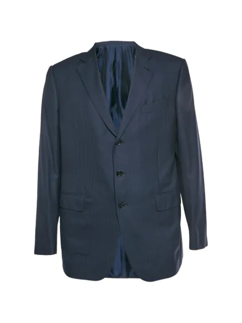 Ermenegildo Zegna Vintage Trofeo 600 pin-striped single-breasted wool blazer Blue 1325253