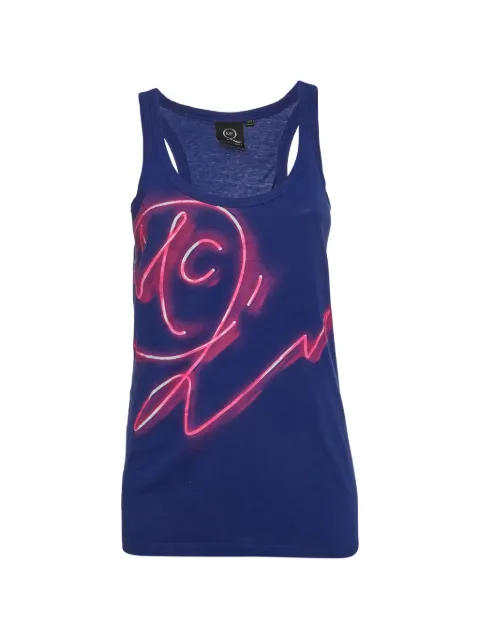 Alexander McQueen Pre-Owned graphic-print tank top Blue 1346335