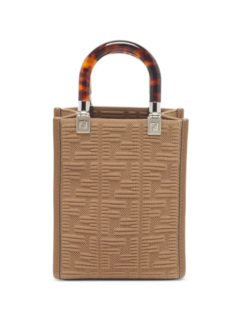 Fendi Pre-Owned 2021 Sunshine Zucca embossed tote bag Neutrals 1336596