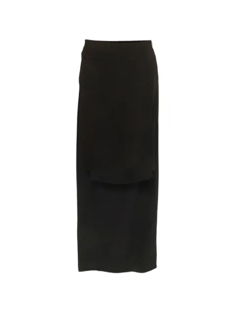 Givenchy Pre-Owned mini overlay detail skirt Black 1295890