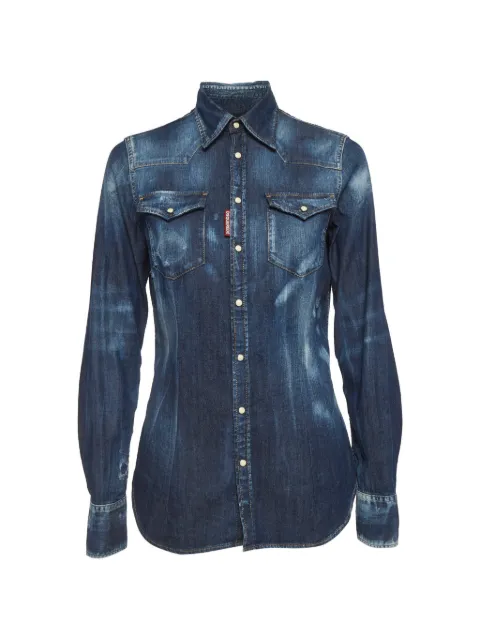 DSQUARED2 distressed denim shirt Blue 1293784