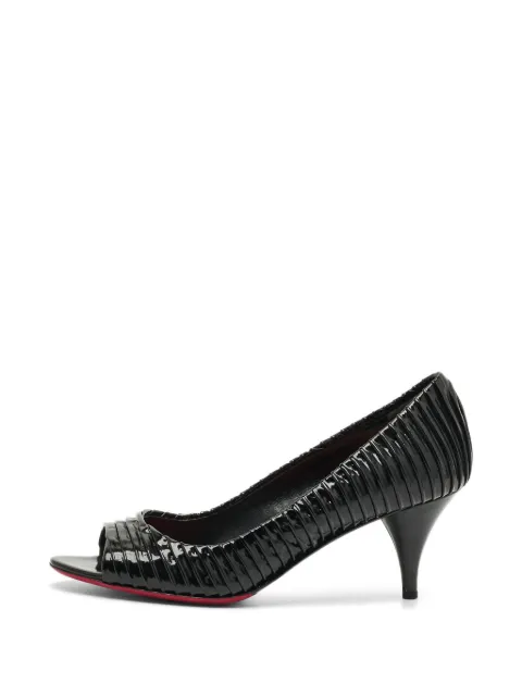 Miu Miu Pre-Owned peep-toe pumps Black 1312697