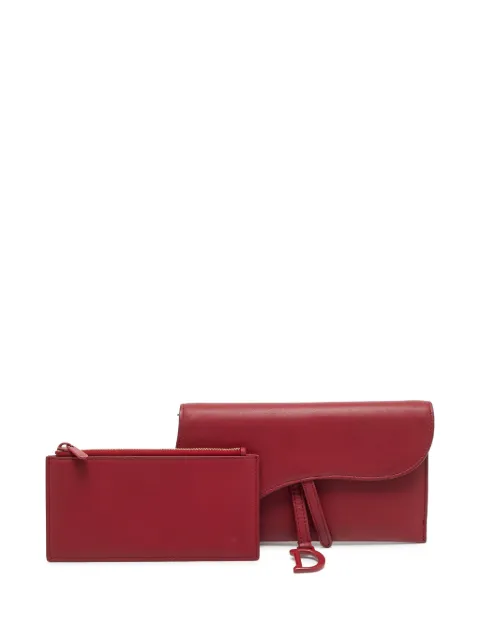 Christian Dior Pre-Owned 2019 Saddle continental wallet Red 1264040