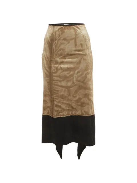 Loewe Pre-Owned Trompe L'oeil midi skirt Neutrals 1282481