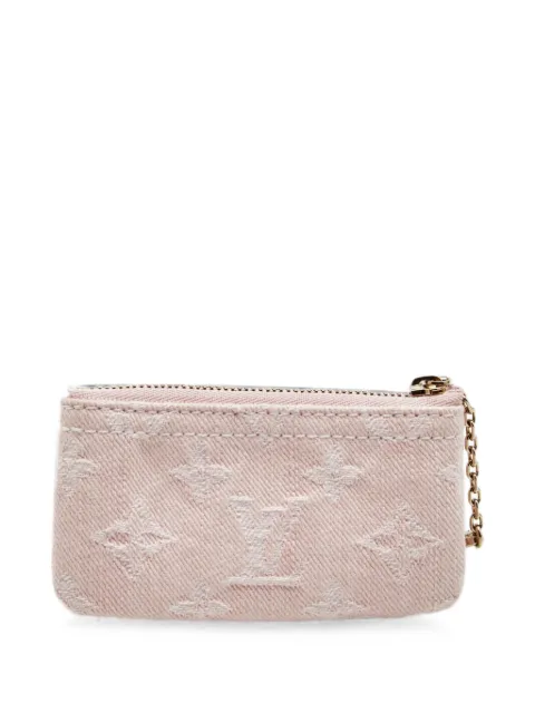 Louis Vuitton Pre-Owned Monogram denim key pouch Pink 1343980